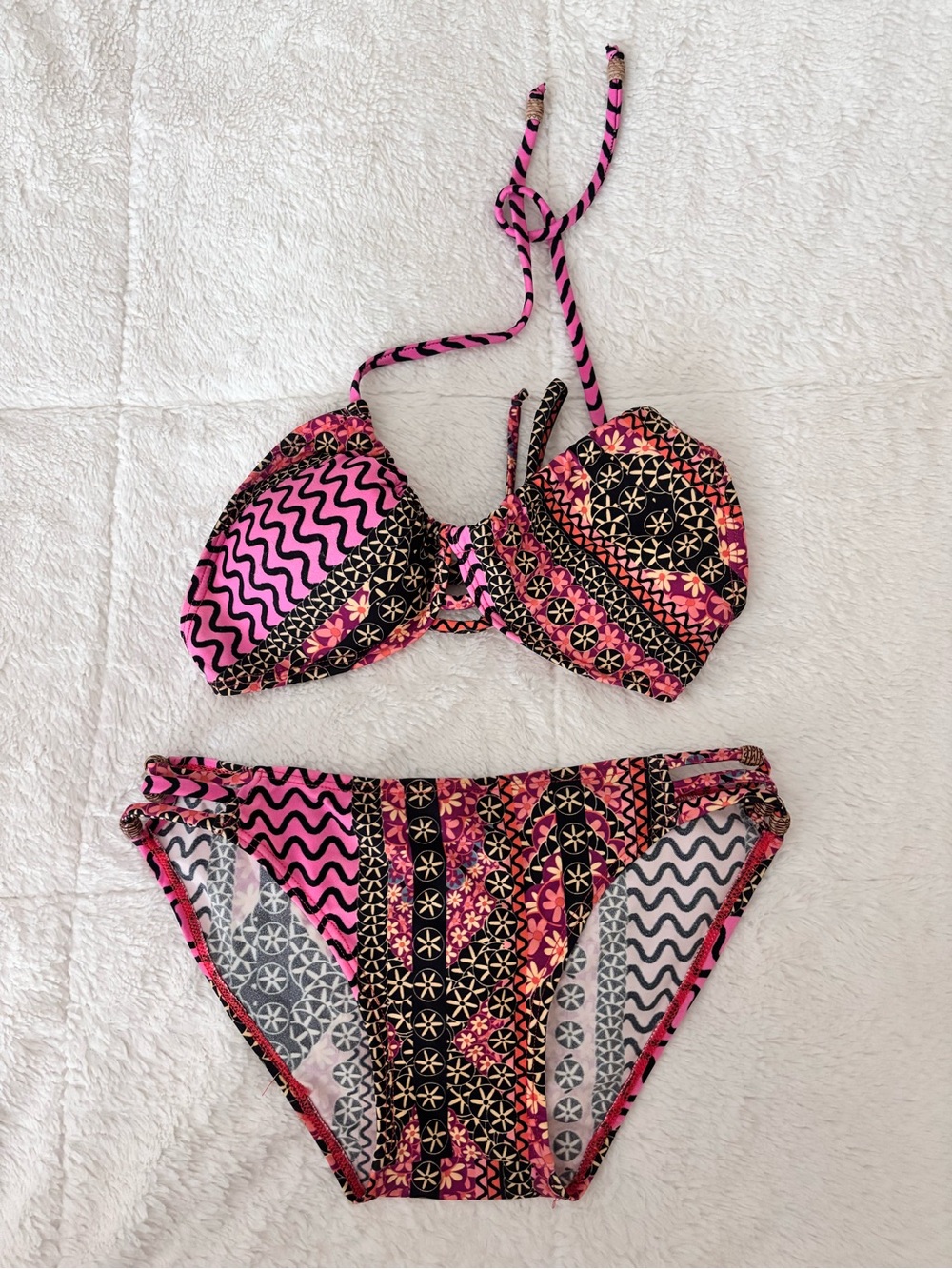 Patterned Bikini Set